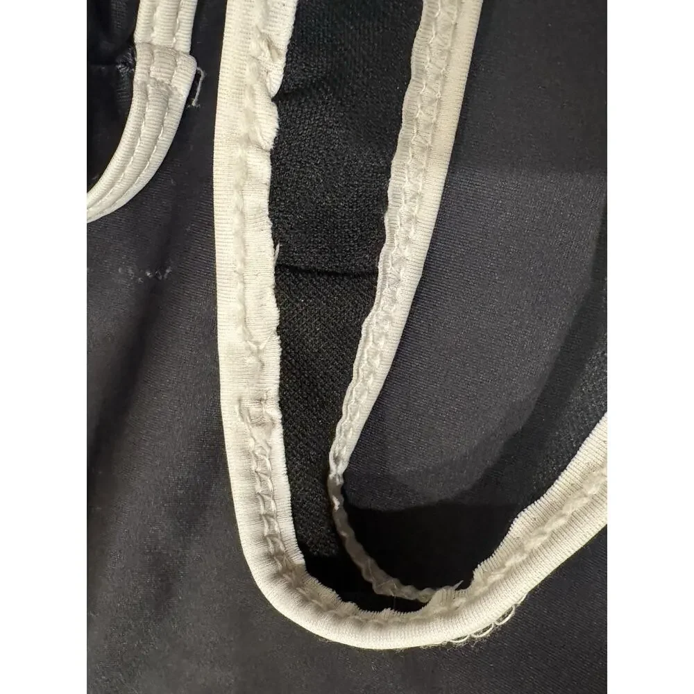 Balmain Paris Black & White Logo One-Piece Swimsuit Italy Ref T500-B433U Size S